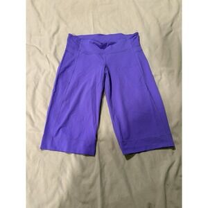 Lululemon Clam Digger II Power Purple Sz 10 Crop Yoga Pant Capri Stretch Gym